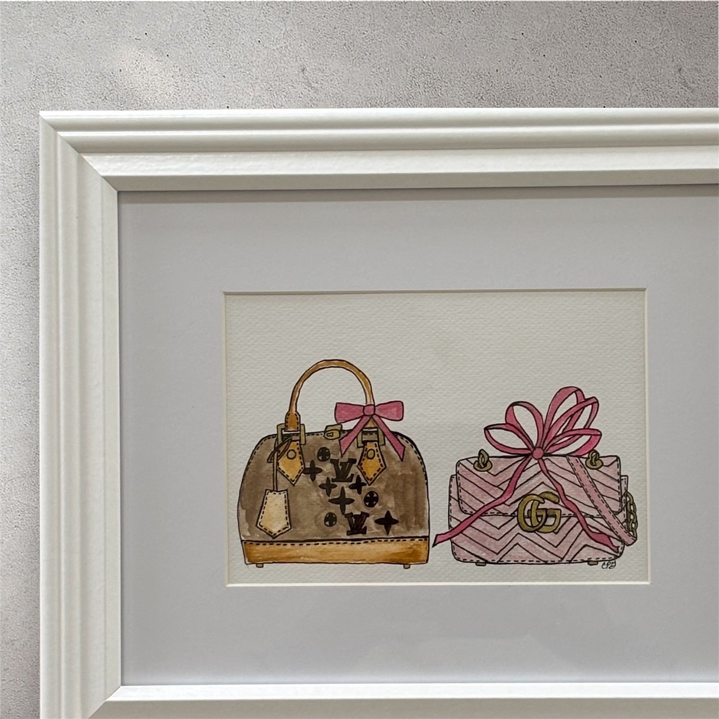 Two Handbags - Watercolor