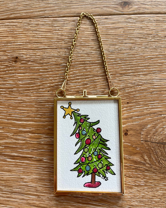 Christmas Tree - Watercolor Ornament