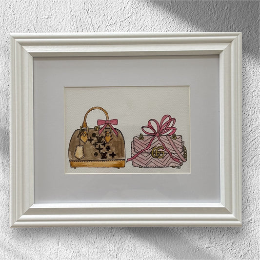Two Handbags - Watercolor